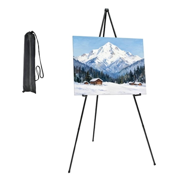 MOMOJIA Light Weight Metal Foldable Art Sketching Stand For Artists with Strong Frame Easy Carry Design For Studios And Outdoor
