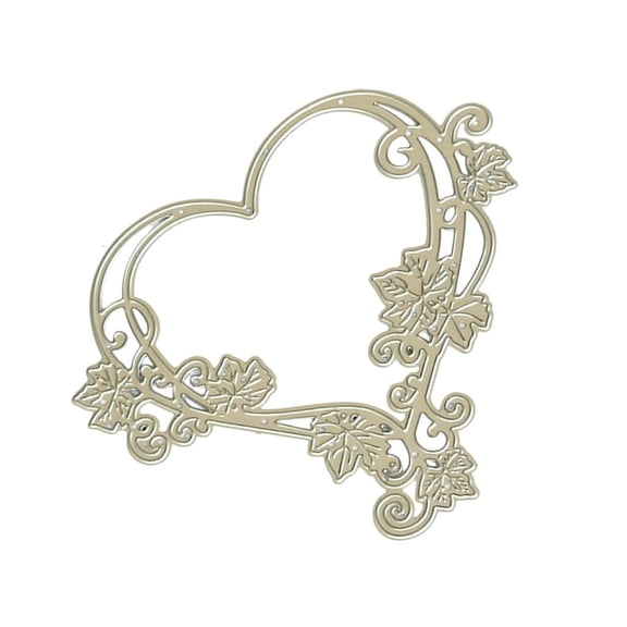 MOMOJIA Love Flower Die Cut Embossing Stencils Carbon Steel Cutting Dies for Card Making