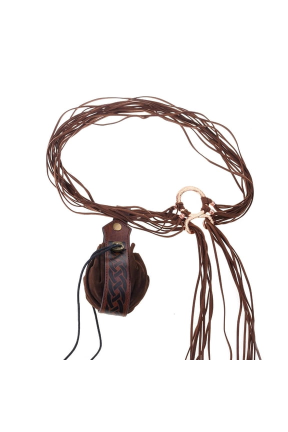 Medieval Waist Belt With Storage Pouch For Men Women Waist Decorative Accessory