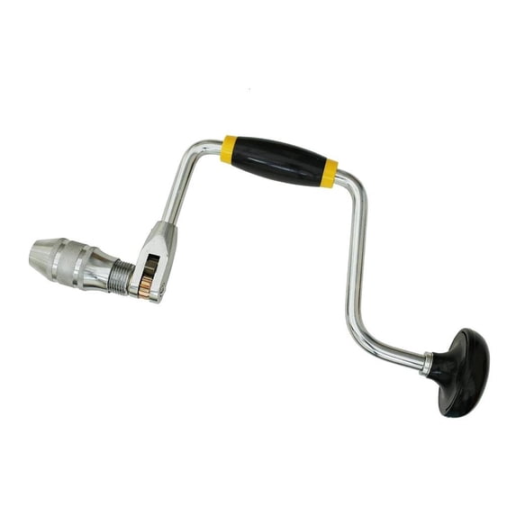 MOMOJIA Metal Hand Crank Drill Precisions Drilling Tool Hand Pounch Not slip Handle for Professional & DIY Use In Woodworking