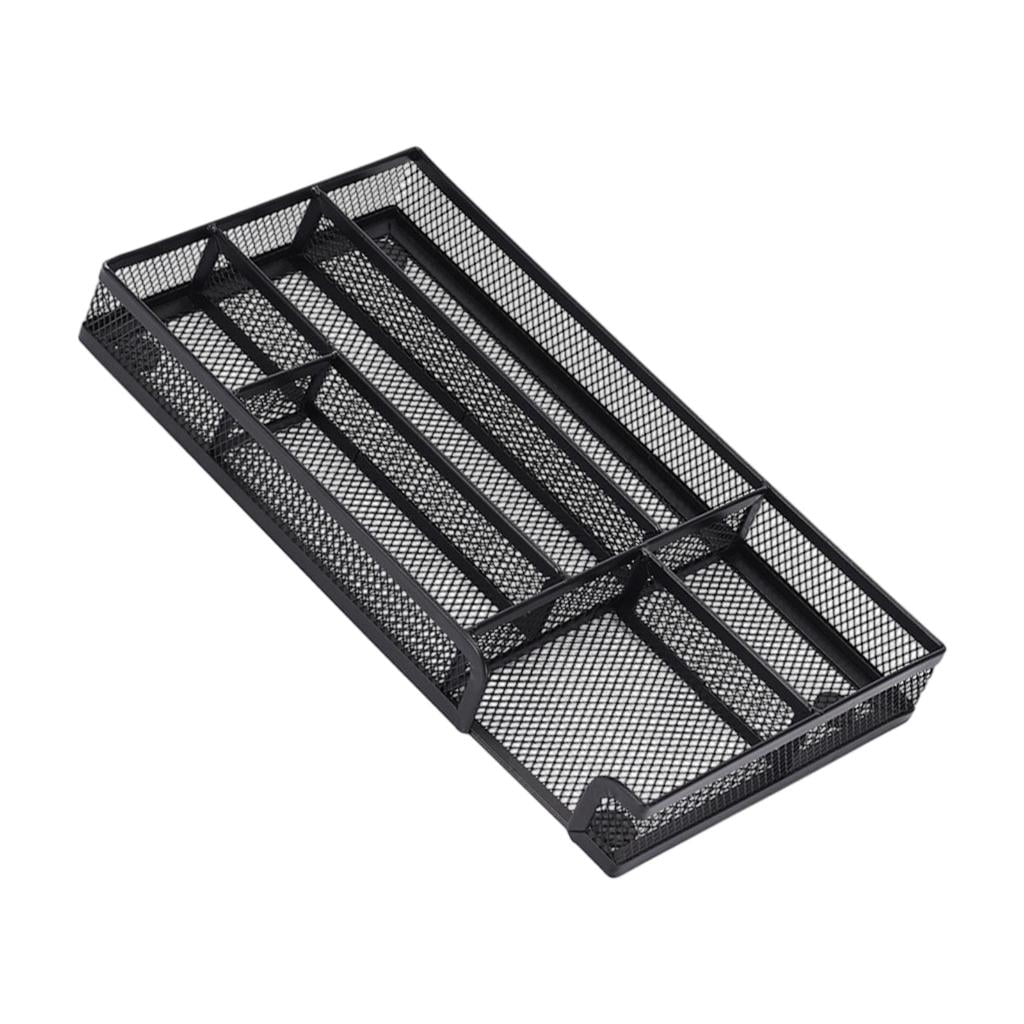 MOMOJIA Metal Office Drawer Organizers Multiple Compartment Space ...