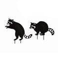 thumbnail image 1 of MOMOJIA Metal Raccoon Decorative Garden Stake for Lover Gift Raccoon Sculpture, 1 of 6