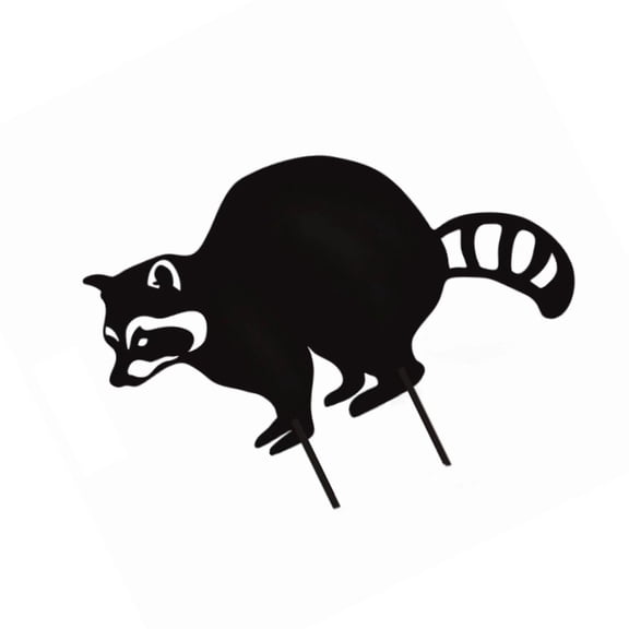 MOMOJIA Metal Raccoon Decorative Garden Stake for Lover Gift Raccoon Sculpture