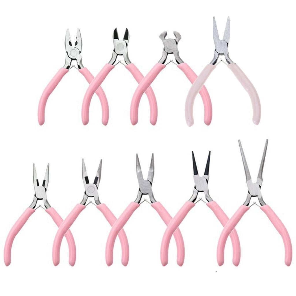 MOMOJIA Mini Jewellery Pliers Set 9 Pieces Jewellery Pliers Jewelry Hand Tool for DIY