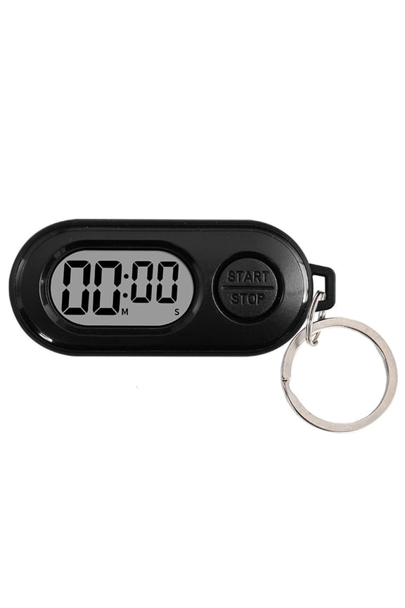 Mini Timer Featuring Keychain Clip for Students and Kitchen Sports