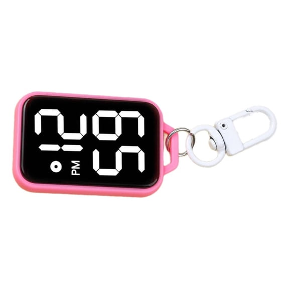 MOMOJIA Miniature Electronic Clock Keychain With Precisions Movements School Exam Plastic Digital Watch for Backpack Bag Belts