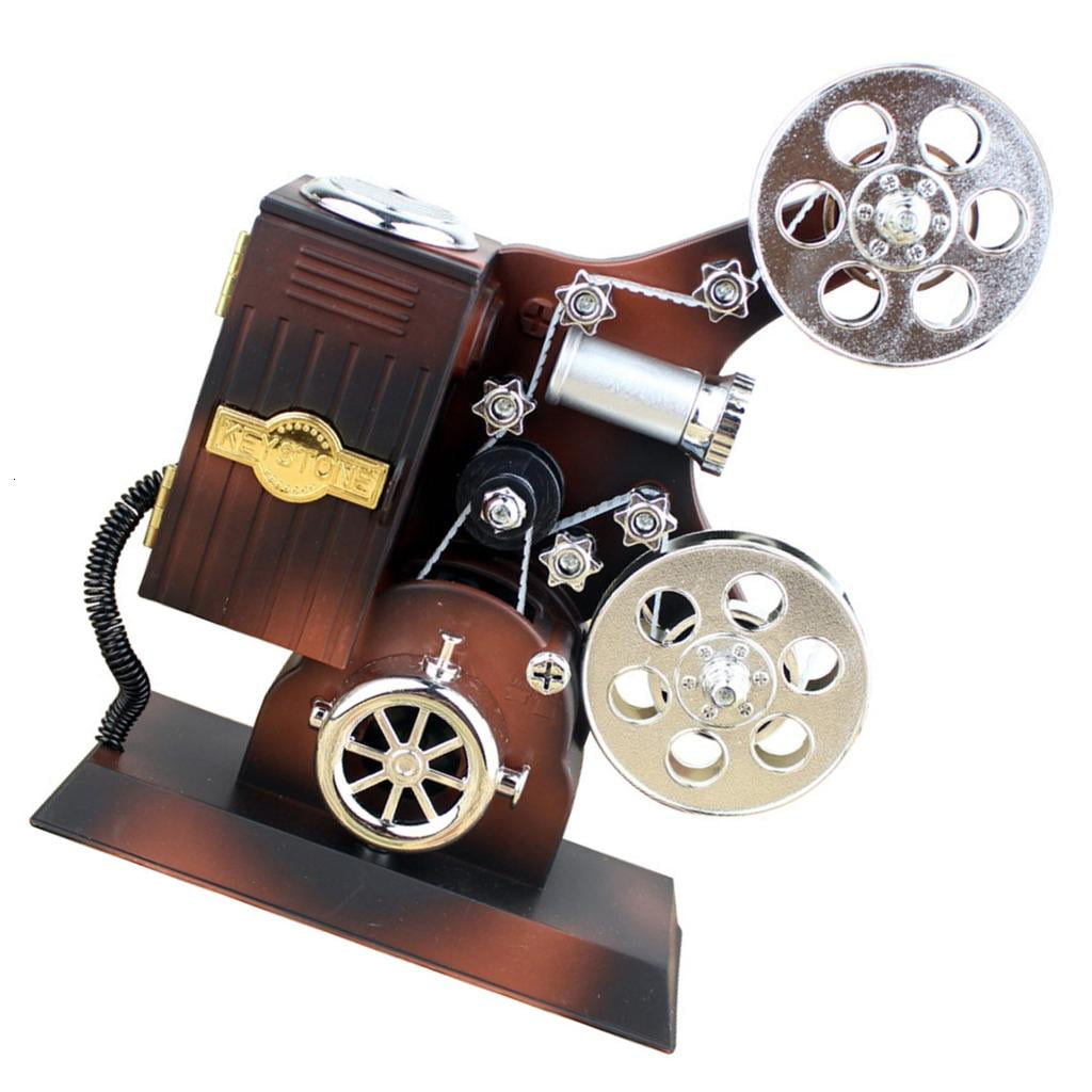 MOMOJIA Movie Projector Music Box Wind Up Mechanism Musical Box ...
