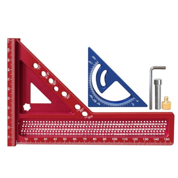 MOMOJIA MultiAngle Measuring Ruler Triangle Scale Ruler Integrated Straightedge For Professional Construction Drafting Projects
