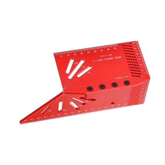 MOMOJIA Multifunctional Square Scribing Ruler Woodworking Square Mitre Measurement Tool
