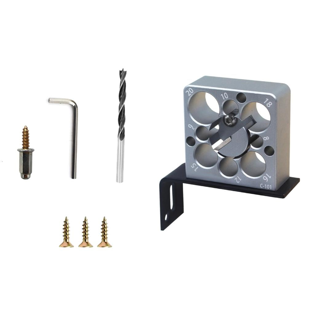 MOMOJIA Multiple Hole Drill Guide Jig For Woodworking Projects 8mm To 20mm Customizable