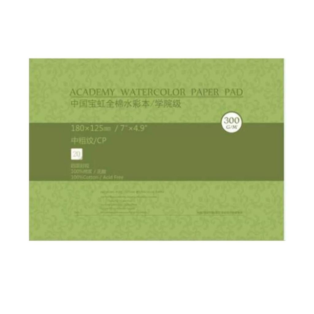 MOMOJIA Multipurpose 300g Cotton Art Paper Pad 20 Sheets High Absorbency Acid Frees Paper Design For Watercolor Gouache Inks