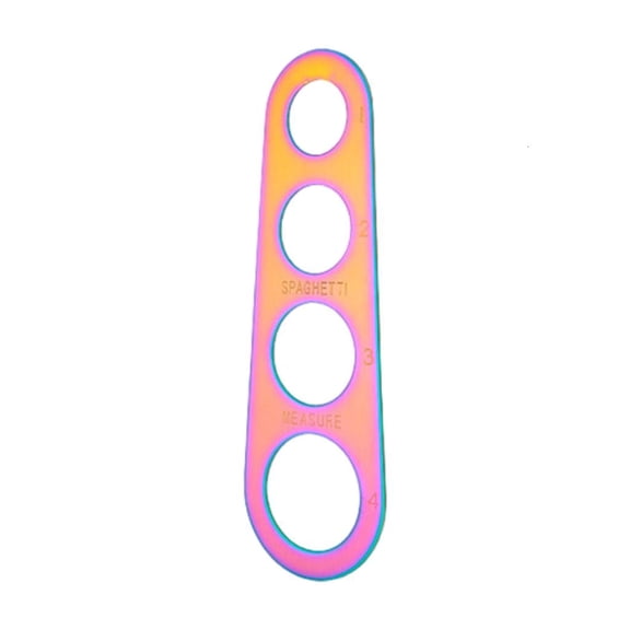 MOMOJIA Multipurpose Stainless Steel Pastas Portioner With 4 Measuring Holes Corrosions Resistant Compacts Design Kitchen Measuring Accessory
