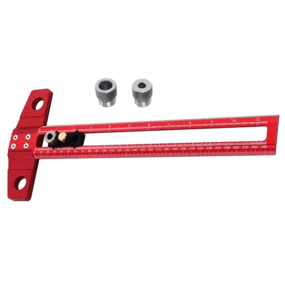 MOMOJIA Multipurpose T Square Ruler Precise Inches & Metric Measurements T Shaped Measuring Tool for Architects & Engineers