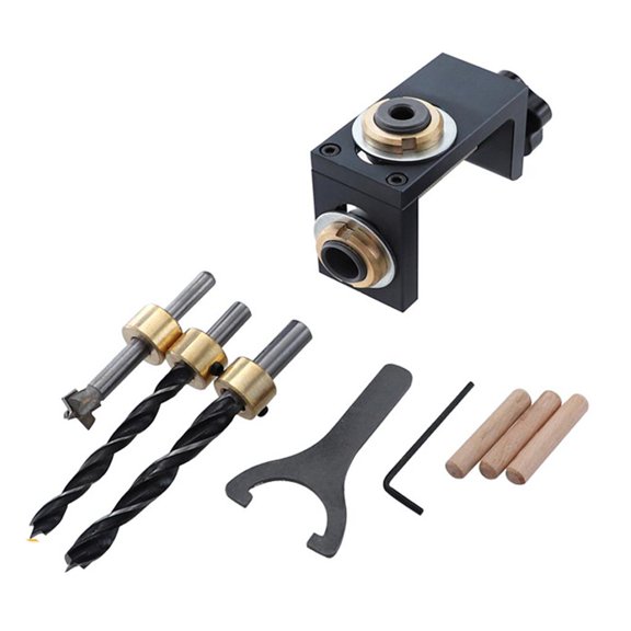 MOMOJIA Multipurpose Woodworking 3-in-1 Punch Locator Self Centering Hole Drilling Guide