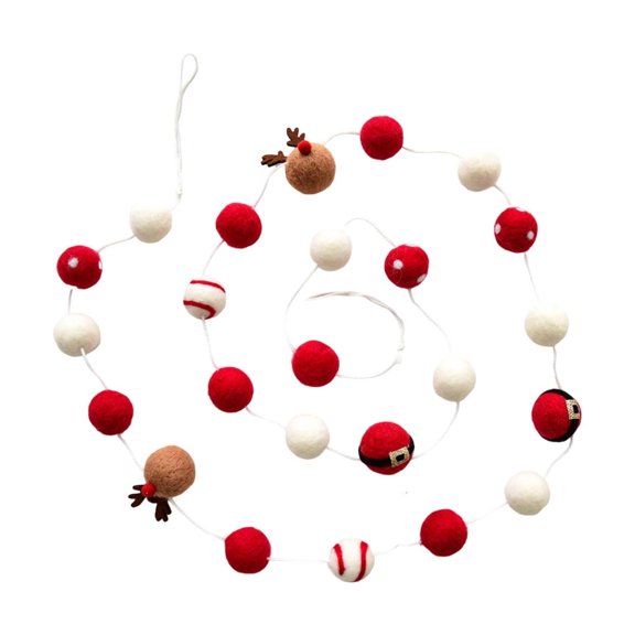 MOMOJIA No Tools Needed Holiday Felt Banners Decors For Cafes Shop Retail Displays