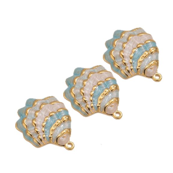 MOMOJIA Ocean Inspired Shell Charm Accessories Jewelry Finding For Handmade Creations