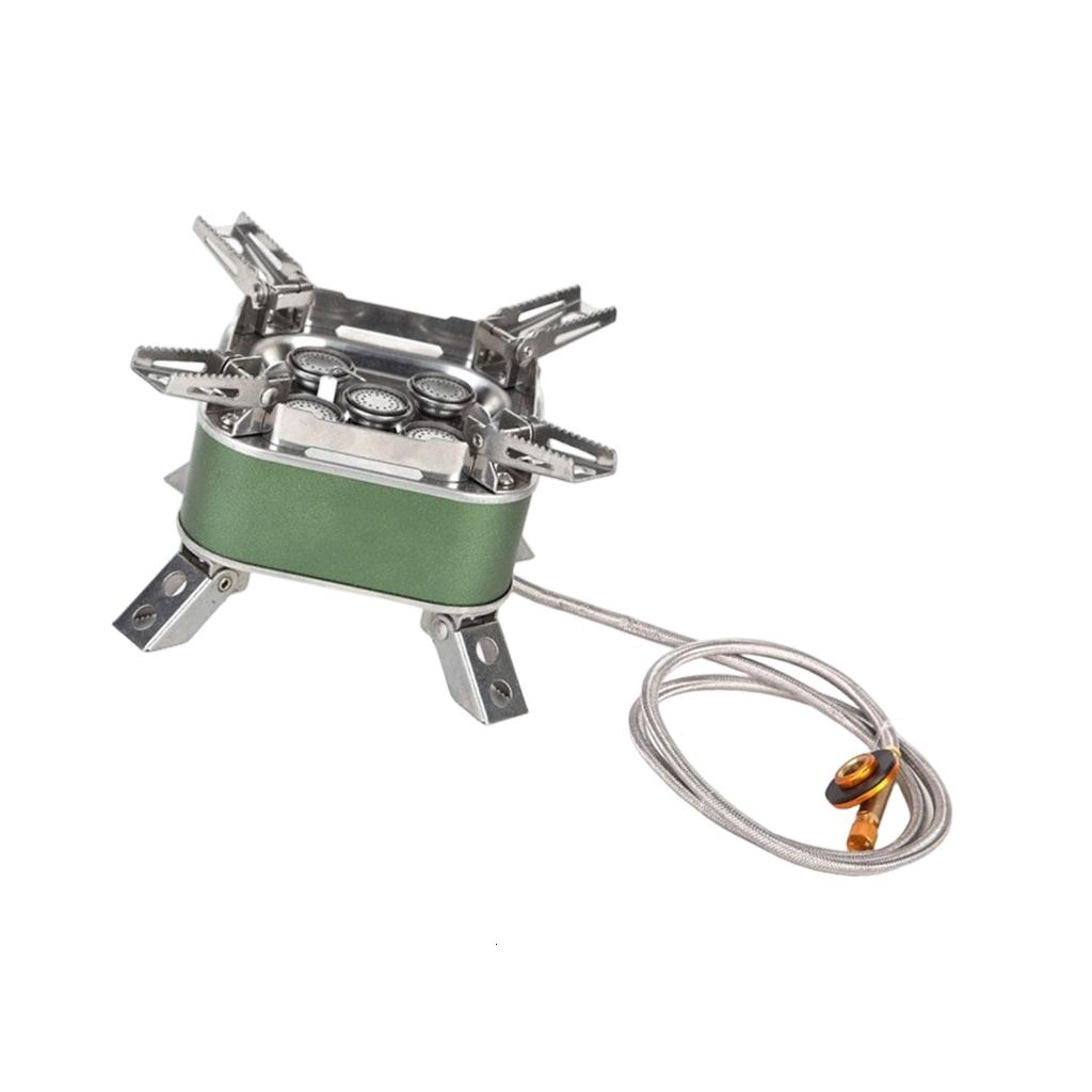 MOMOJIA Outdoor Camping Folding Stove Pocket Picnics Cooking Gas Burners Backpacking Stove Portable Furnaces Stove Enduring