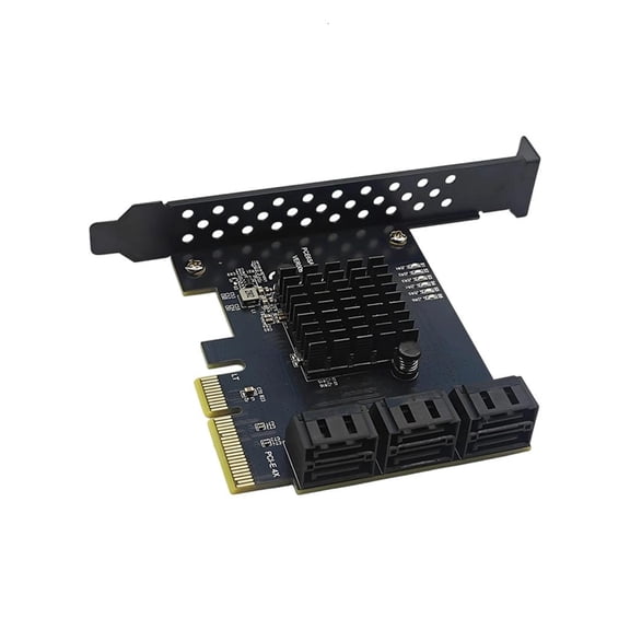 MOMOJIA PCIE 1X/4X GEN3 to Sata3.0 Expansion Card 6Gbps PCIE SATA3.0 Controller Card