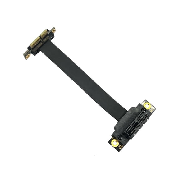 MOMOJIA PCIe3.0 1X to 1X 90 Degree Reverse Adapters Expansion Cable for System Layout