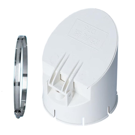 MOMOJIA PVC Drainage Pipe Floor Drains with Clamps For Bathroom Kitchen Outdoor Use