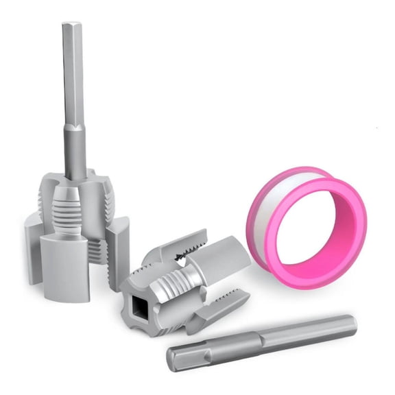 MOMOJIA PVC Thread Maker Tool for Electric Drill Plastic Pipe Threader 1/2inch 3/4inch PVC Pipe Threading Dies Pipe Threader