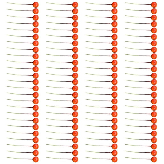 MOMOJIA Pack of 100 Christmas Foam Berries Ball Ornamentation for Tree Decorations Festival Party