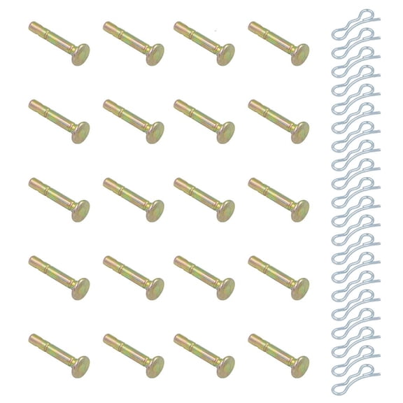 MOMOJIA Pack of 20Pairs High Quality Shear Pin Cotter Pin Kit Zinc Alloy Construction 1/4 x 1.5