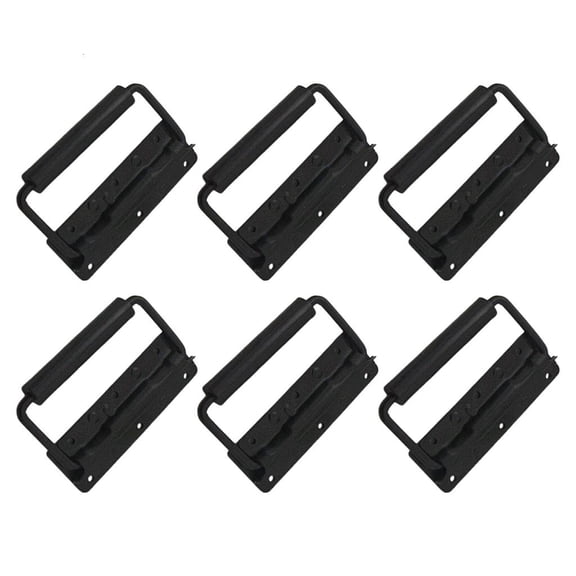 MOMOJIA Pack of 6 Iron Spring Foldable Door Handles Heavy Duty Rustproof Small Design Easy installs for Home Commercial Use