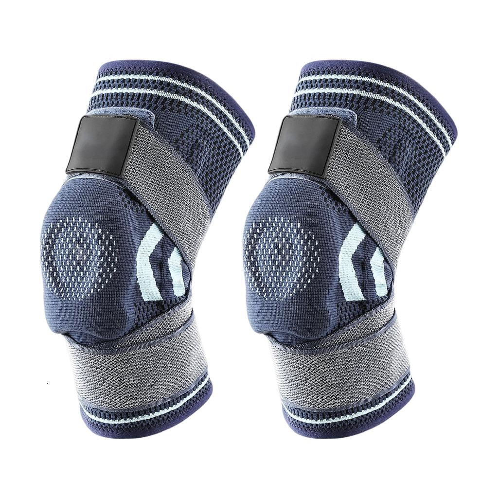 MOMOJIA Patella Knee Brace with Metal Spring Stabilizers Adjustable Elastic Knee Support
