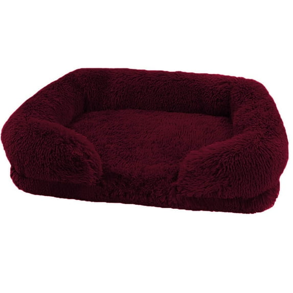 MOMOJIA Pet Bed with Detachable Cushion Rectangular Soft and Beautiful Dog Sofa