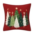 thumbnail image 1 of MOMOJIA Polyester Christmas Tree Pillow Cover Holiday Decoration Soft Pillowcase For Sofa Bedroom, 1 of 7