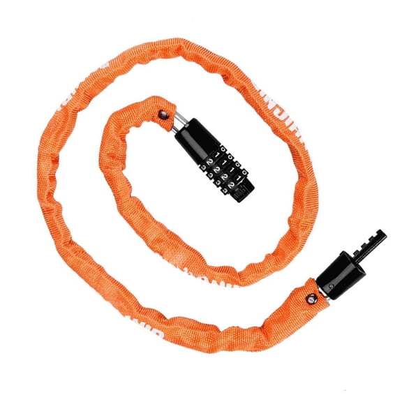 MOMOJIA Portable Bike Chain Lock 4 Digit Security Resettable Combination Lock High Security Bike Wheel Lock Cycling Accessories