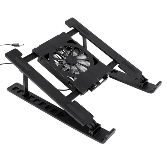MOMOJIA Portable Laptop Cooling Stand Collapsible Design Adjustable Speed Fan For Heat Reduction