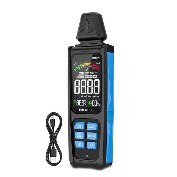 MOMOJIA Portable Meter Lightweight Electromagnetic Field Tester for Easy Detection During Travel and Workplace Inspections