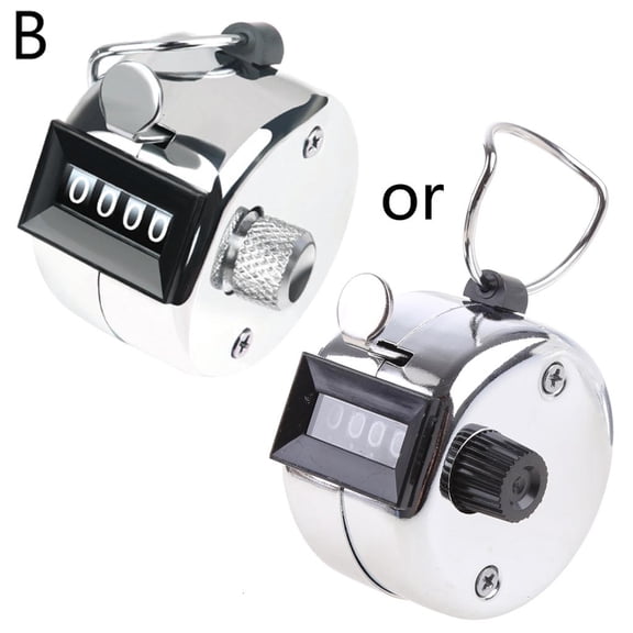 MOMOJIA Mechanical for Palm Counter Handheld Pitch Click Counter Max.9999 Counter Hand Click Golf Clicker for Sport Row School E