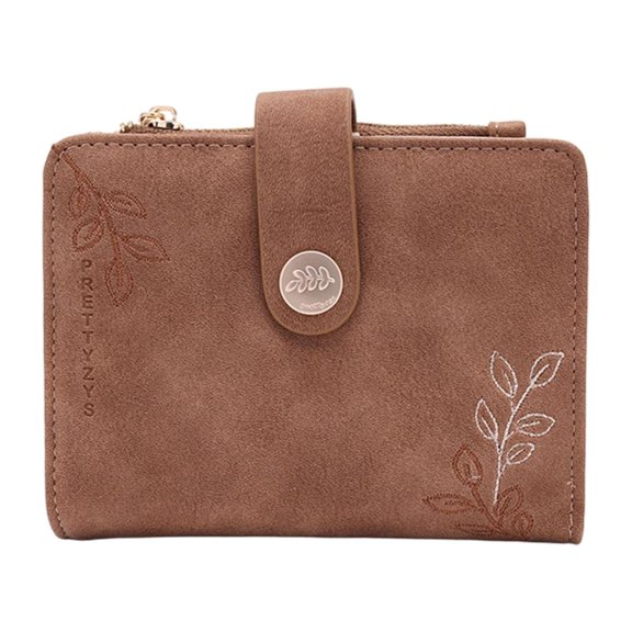 MOMOJIA Portable Refillable Budget Planner With 5 Rings PU1eatherBinder Cover 5 Card Slots Pen Slots and Zippered Coin Pocket