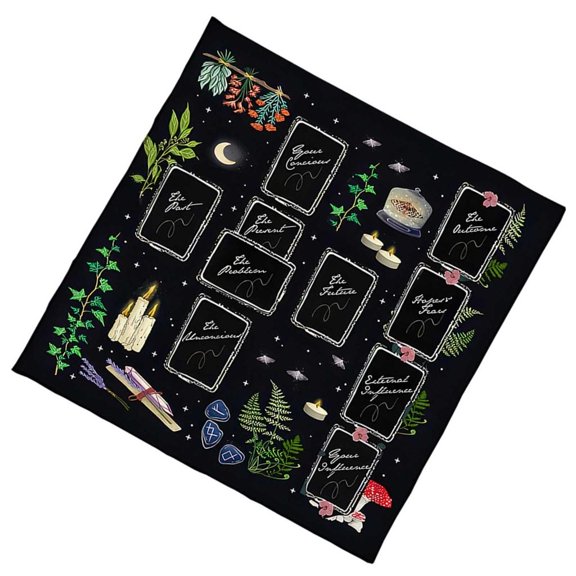 MOMOJIA Portables Washable Reading Cloth Mystical Velvets Ritual Cloth Durability Mats for Divination Ceremonies