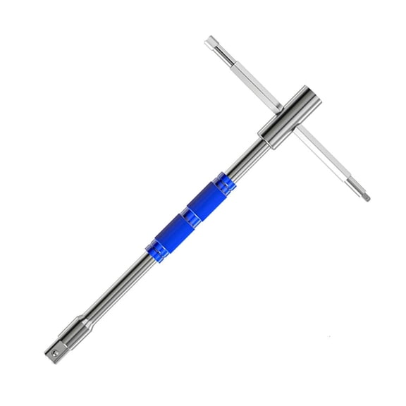 MOMOJIA Practical 3 Head Swivels Wrenches Sliding Force Bar Antislip Socket Adapter