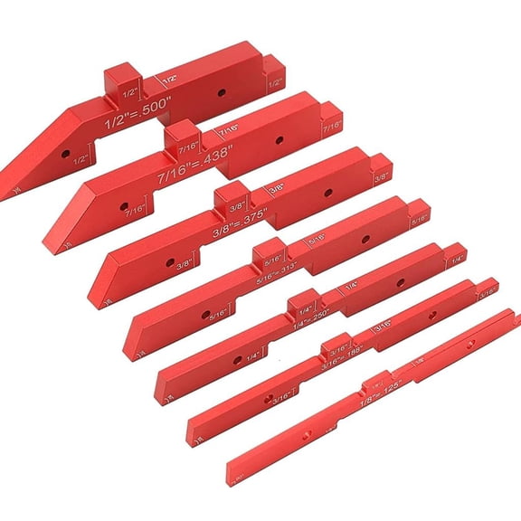 MOMOJIA Precisions Setups Blocks Height Gauge Set Router Table Setup Bar Angle Woodworking Aluminum Setup Bar for Table Cutter