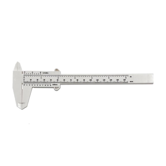 MOMOJIA Professional 150mm Plastic Vernier Caliper Double Unit Display Accurate Tool