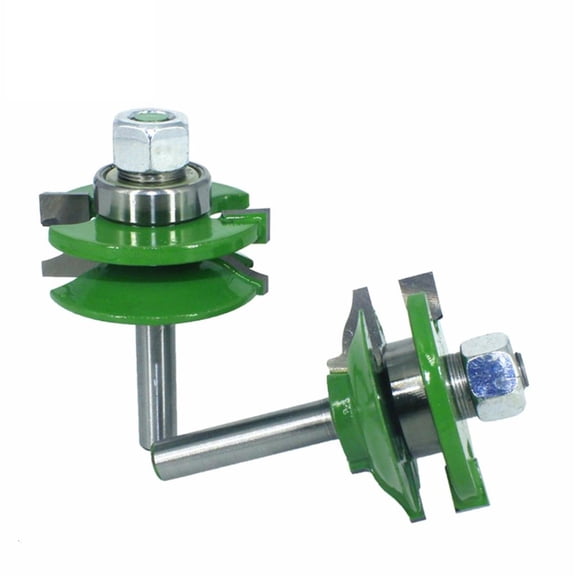 MOMOJIA Professional 8mm Shank Raised Panel Cabinet Door Router Bit Set Woodworking