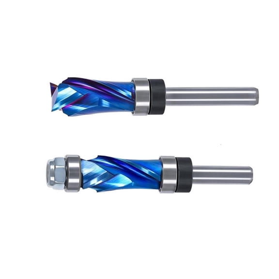 MOMOJIA Professional Composite Wood Trimmer Slotting Cutter Helical Flute 1/4Inch Shank