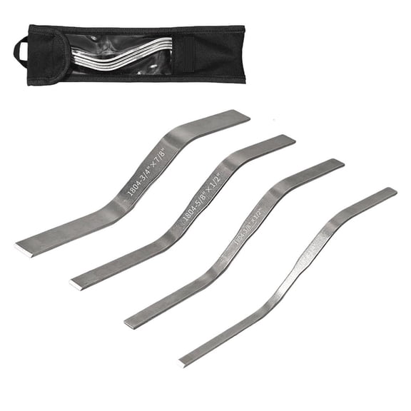 MOMOJIA Professional Grade Stainless Steel Grout Applicator Set Oxford Fabric Carrying Case Included 3/8"x1/4" 3/8"x1/2" 5/8"x1.2" 3/4"x7/8"