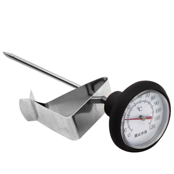 MOMOJIA Professional Milk Frothing Thermometers Featuring Stainless Steel Probe And Neutral Aesthetic Home Use Design