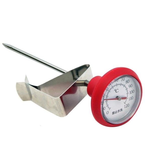 MOMOJIA Professional Milk Frothing Thermometers Featuring Stainless Steel Probe And Neutral Aesthetic Home Use Design
