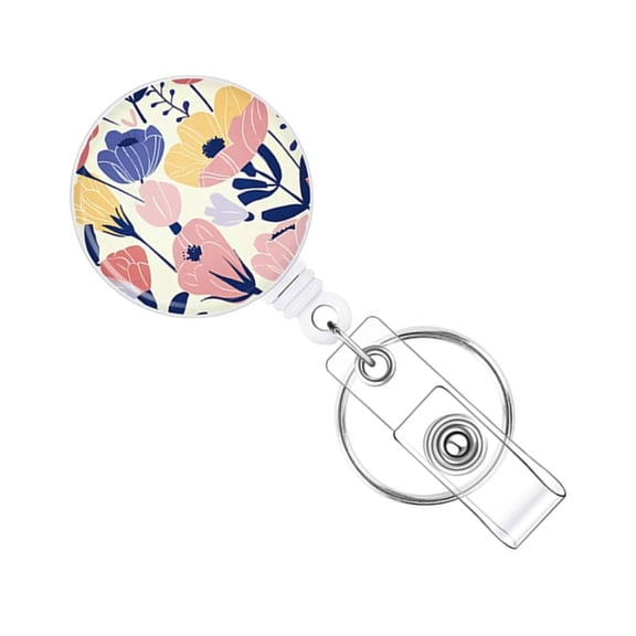 MOMOJIA Professional Retractable Badge Holder Heavy Duty Badge Card Holder with Metal Clip For Nurse Doctor Office Workers