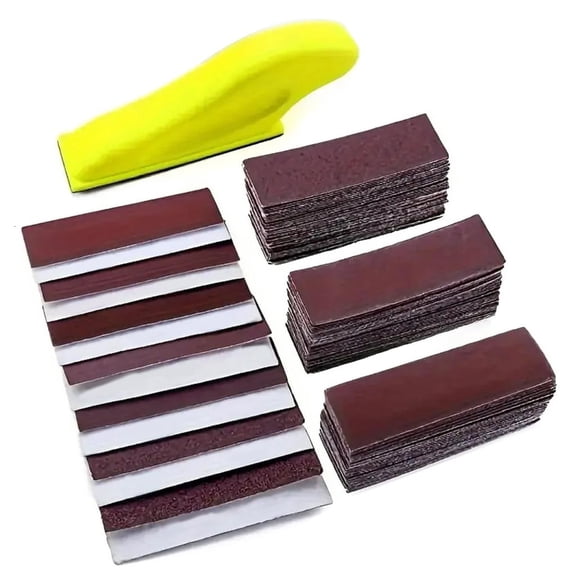 MOMOJIA Professional Sanding Tool Finger Sander Block Sandpaper Small Sanding Tool Great for Home Improvement and Woodworking