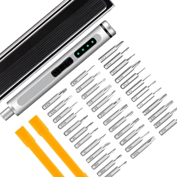 MOMOJIA Professional Screwdriver Kit 41 Functions Magnetic Bits USB C for Electronics Enthusiasts