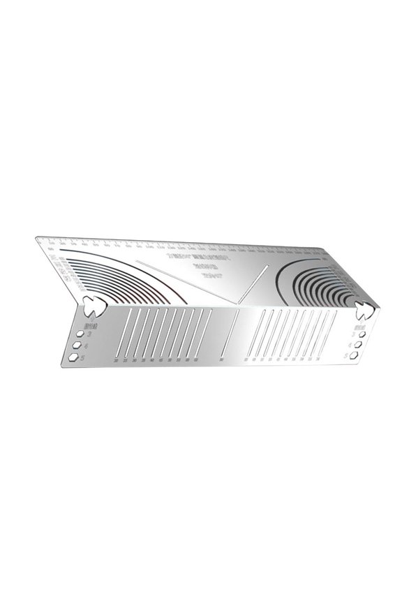 Professional Square Tube Notching Template Tool with Adjustable Parallel Guide for Woodworking & Metal Fabrication