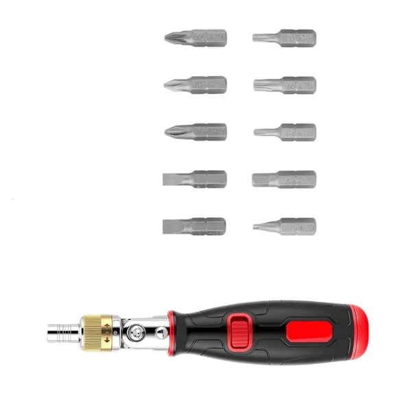 MOMOJIA Ratcheting Screwdriver With Interchangeable Multi Angle Bit And Nonslip Grip For Electronics Maintenance